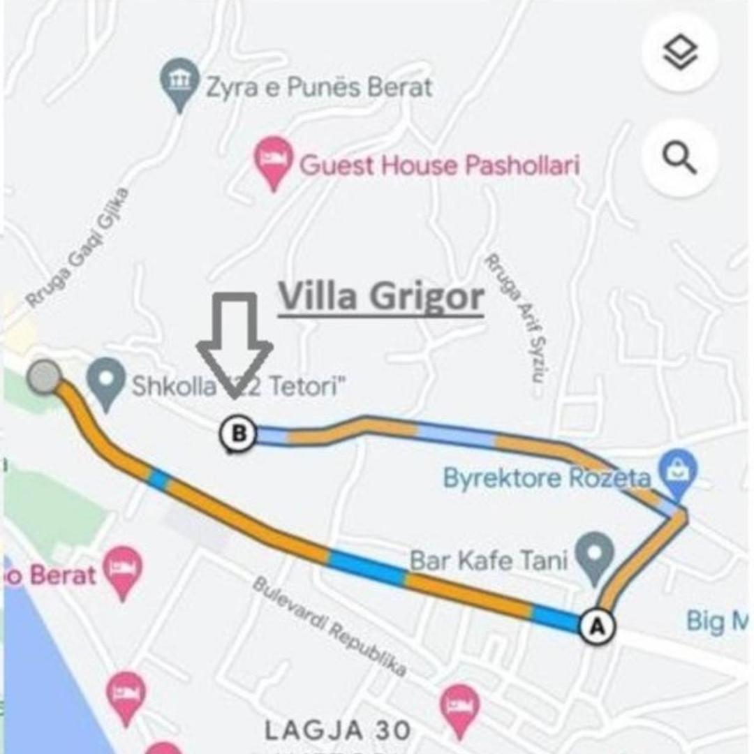 Villa Grigor Berat Exteriör bild